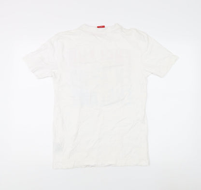 Mens UK Size S England White  T-Shirt
