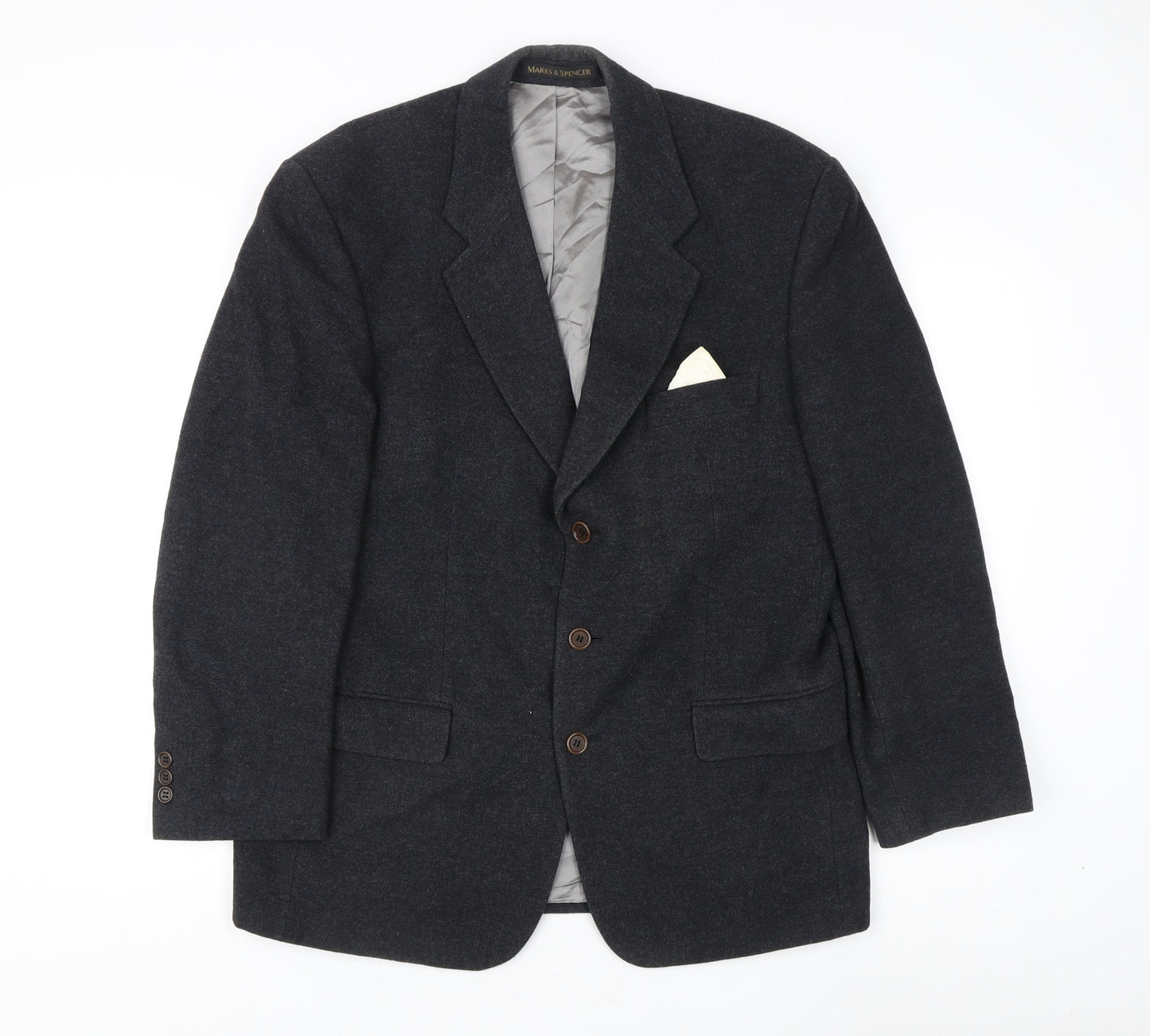 Mens UK Size 40 Marks and Spencer Regular Grey Suit Jacket