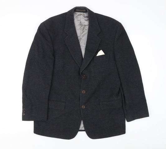Mens UK Size 40 Marks and Spencer Regular Grey Suit Jacket