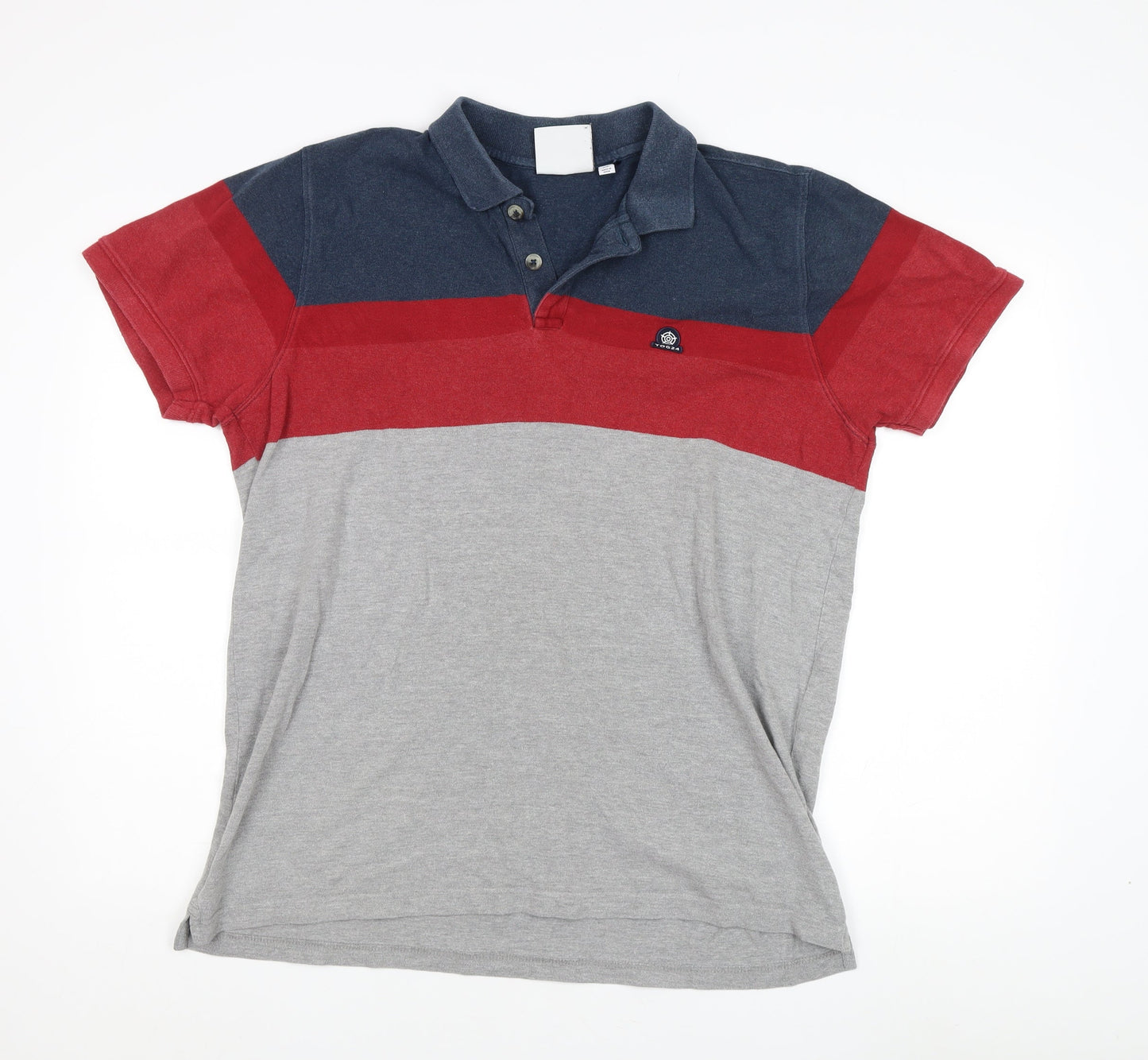 TOG24 Men's Multicoloured Polo Shirt XL Colourblock