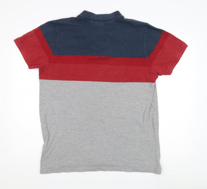 TOG24 Men's Multicoloured Polo Shirt XL Colourblock