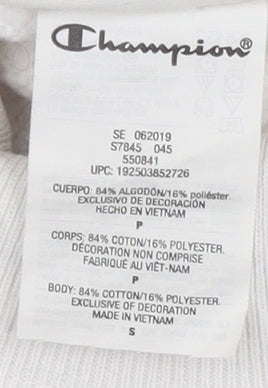 Champion Women's White Mock Neck Sweatshirt - Size S