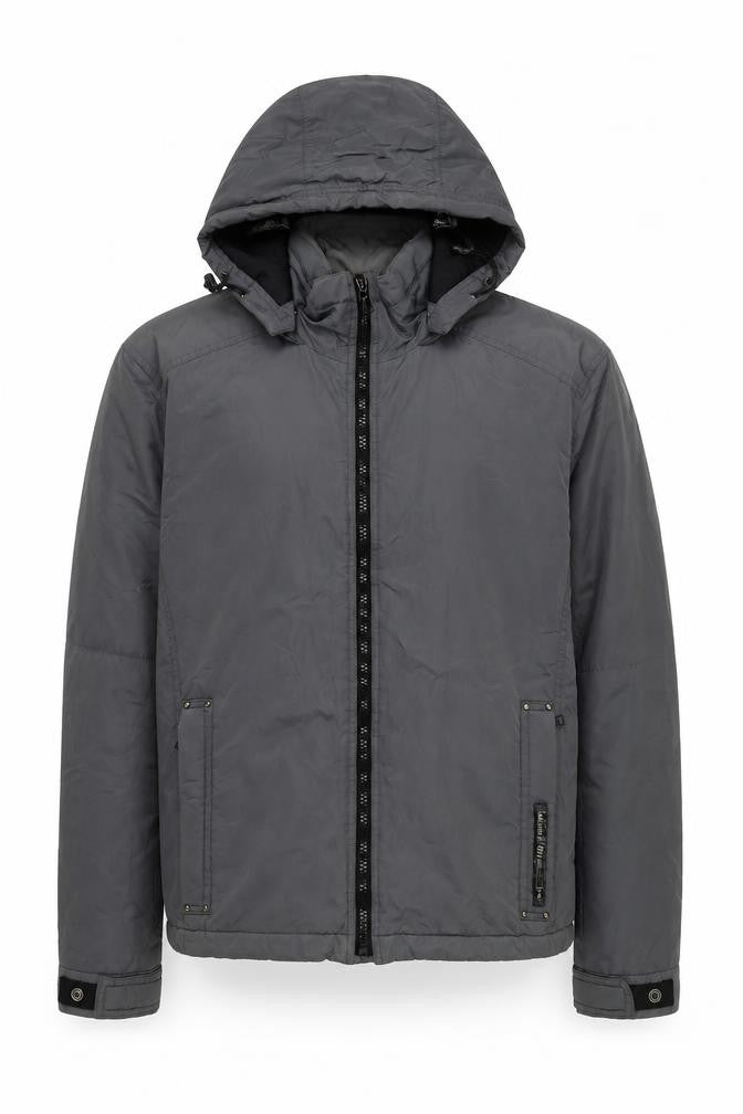 Mens UK Size L GAS Grey Basic Jacket