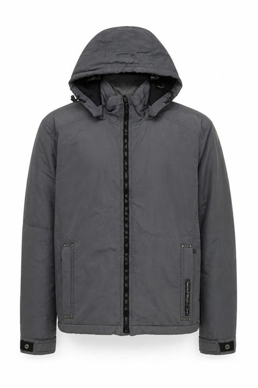 Mens UK Size L GAS Grey Basic Jacket
