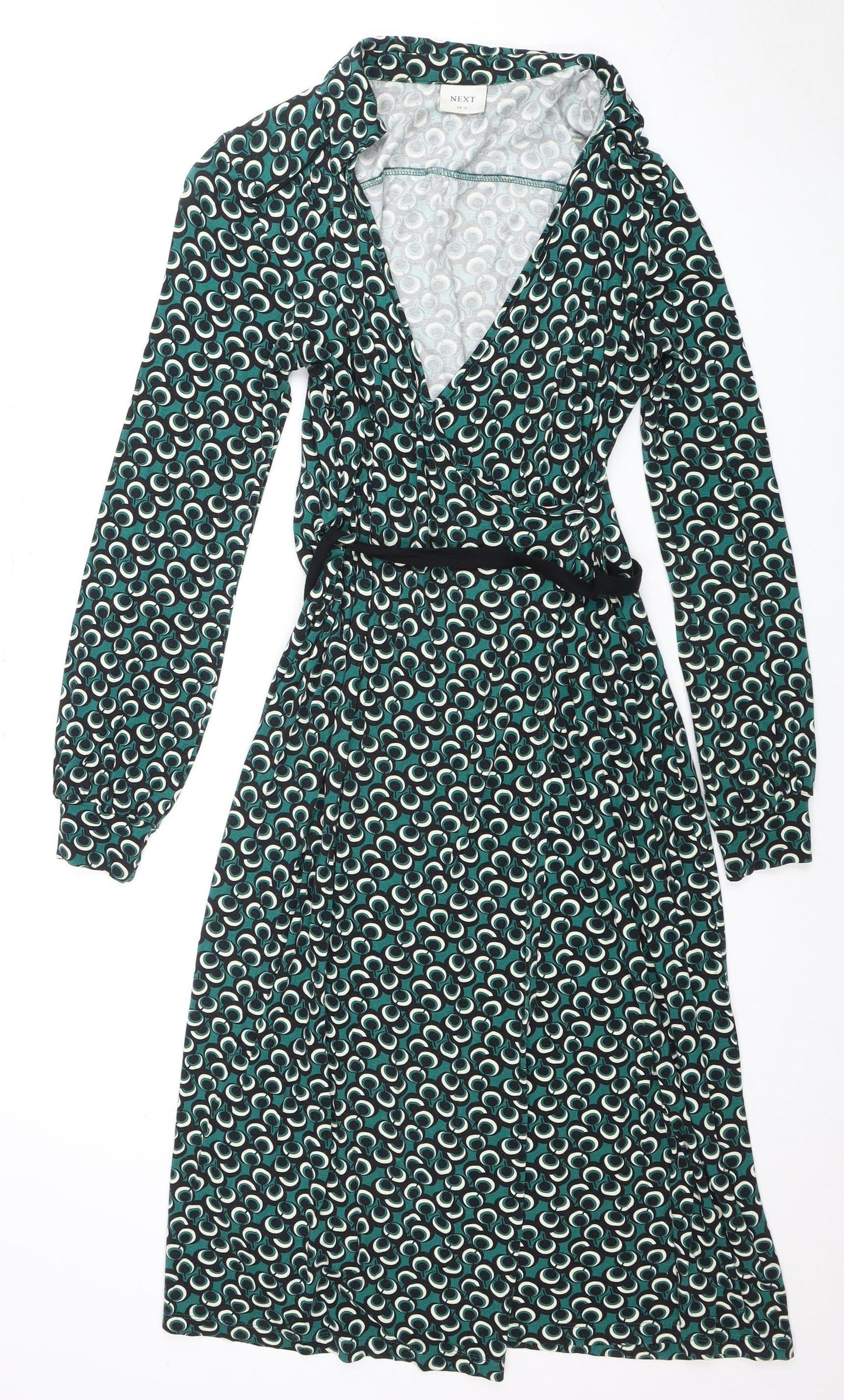 NEXT Women's Multicoloured Geometric Wrap Dress