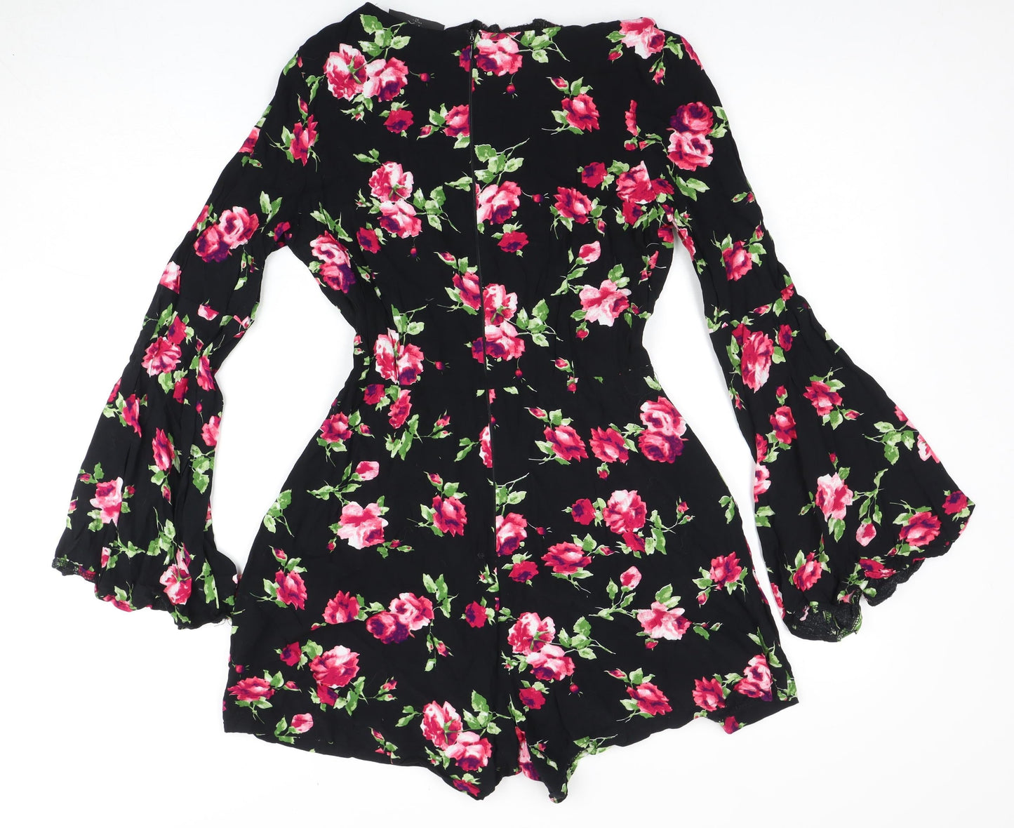 AX Black Floral Playsuit Women S Spring/Summer