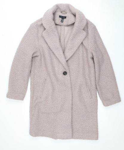 Womens UK Size 12 New Look Beige Overcoat