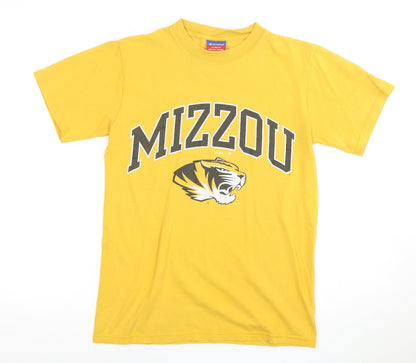 Champion Yellow Unisex Adults Basic T-Shirt S