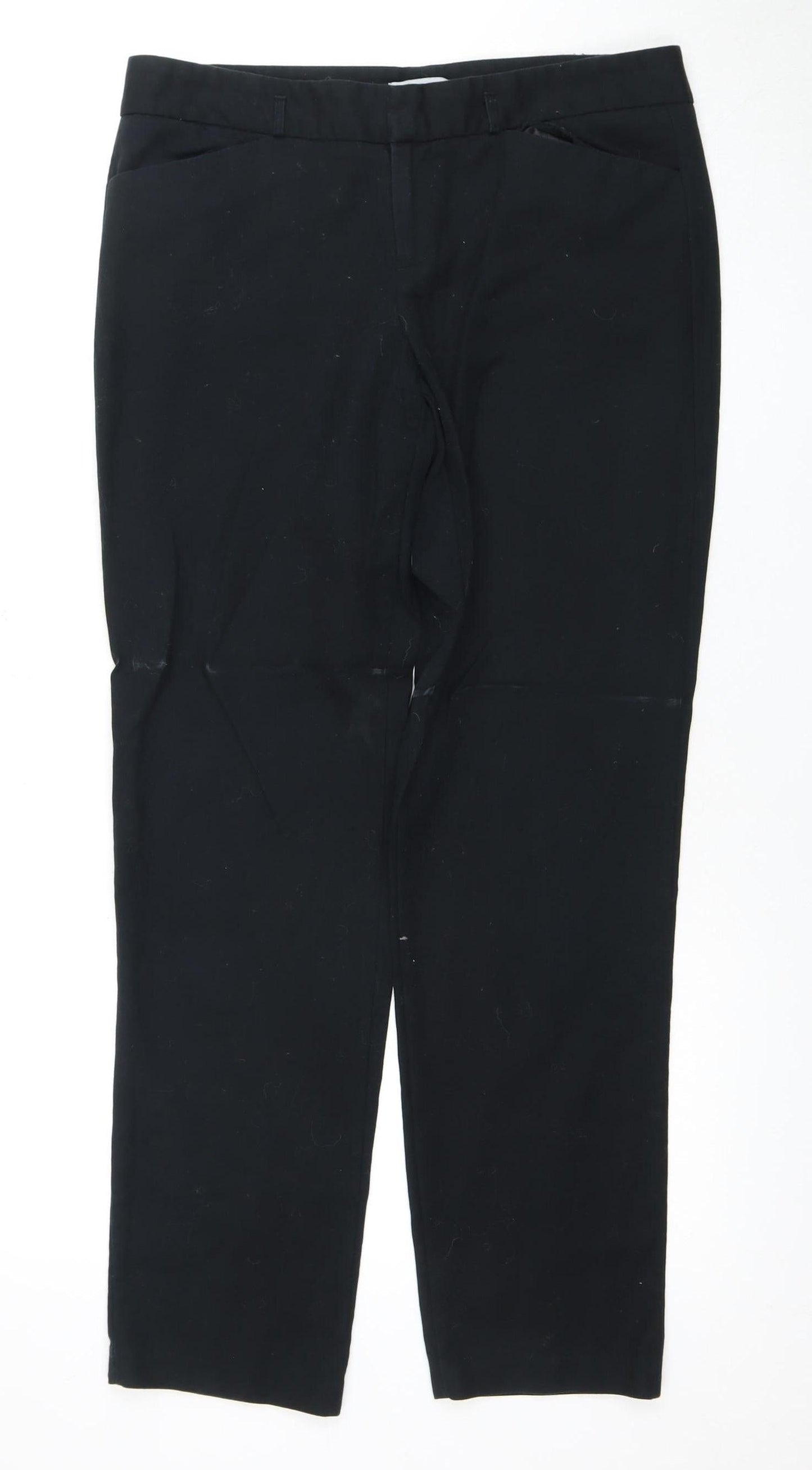 DKNY Women's Black Trousers Size 8 Straight Leg