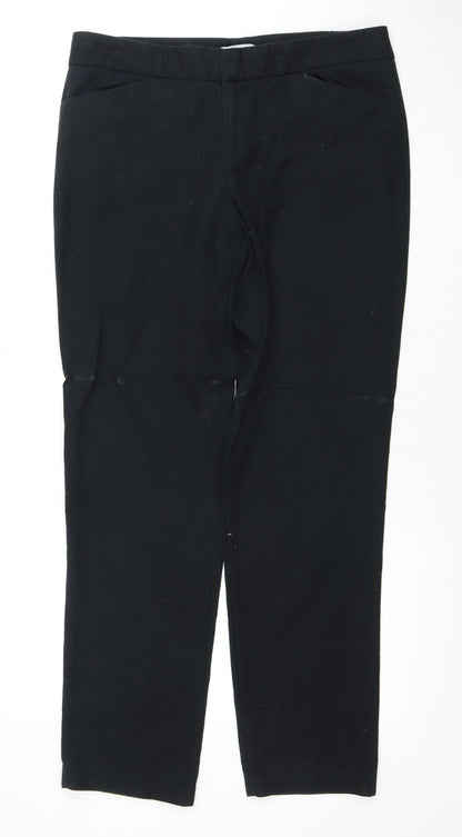 DKNY Women's Black Trousers Size 8 Straight Leg