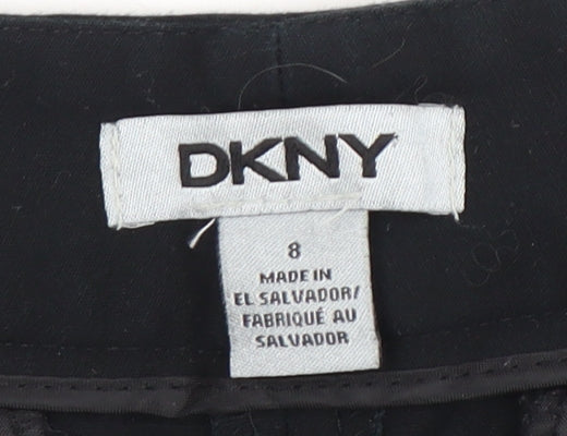 DKNY Women's Black Trousers Size 8 Straight Leg
