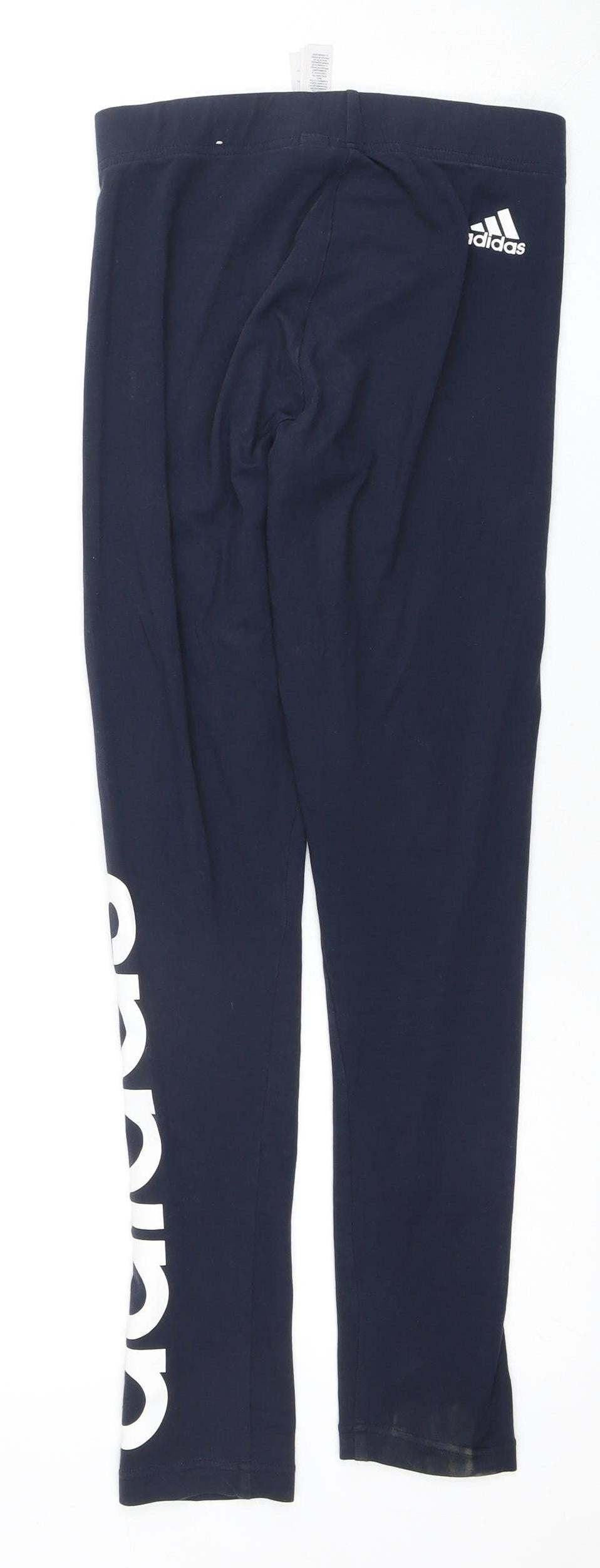 Womens UK Size XS adidas Slim Fit Track Pants Blue Leggings