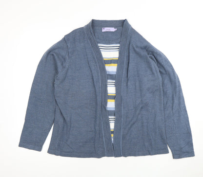 Honor Millburn Women's Blue Cardigan Size 18