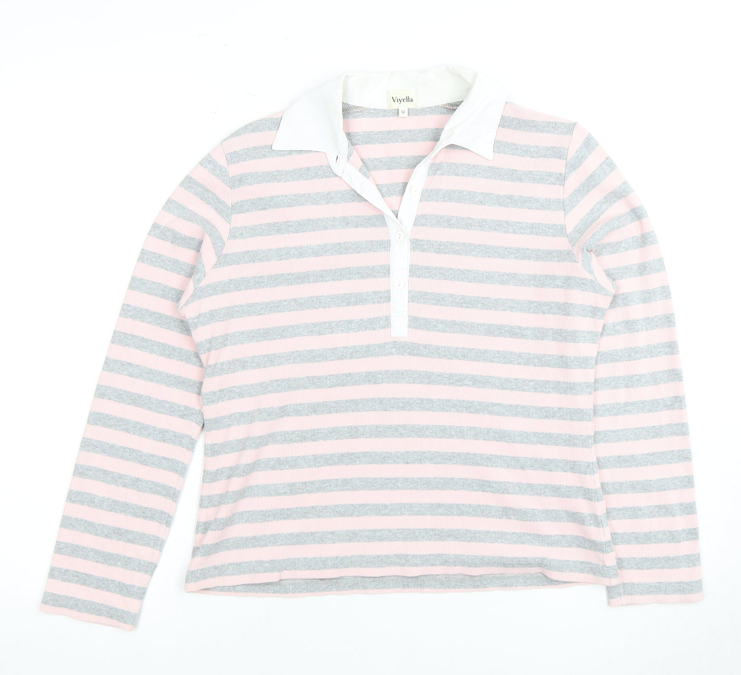 Womens UK Size M Viyella Multicoloured Basic Polo