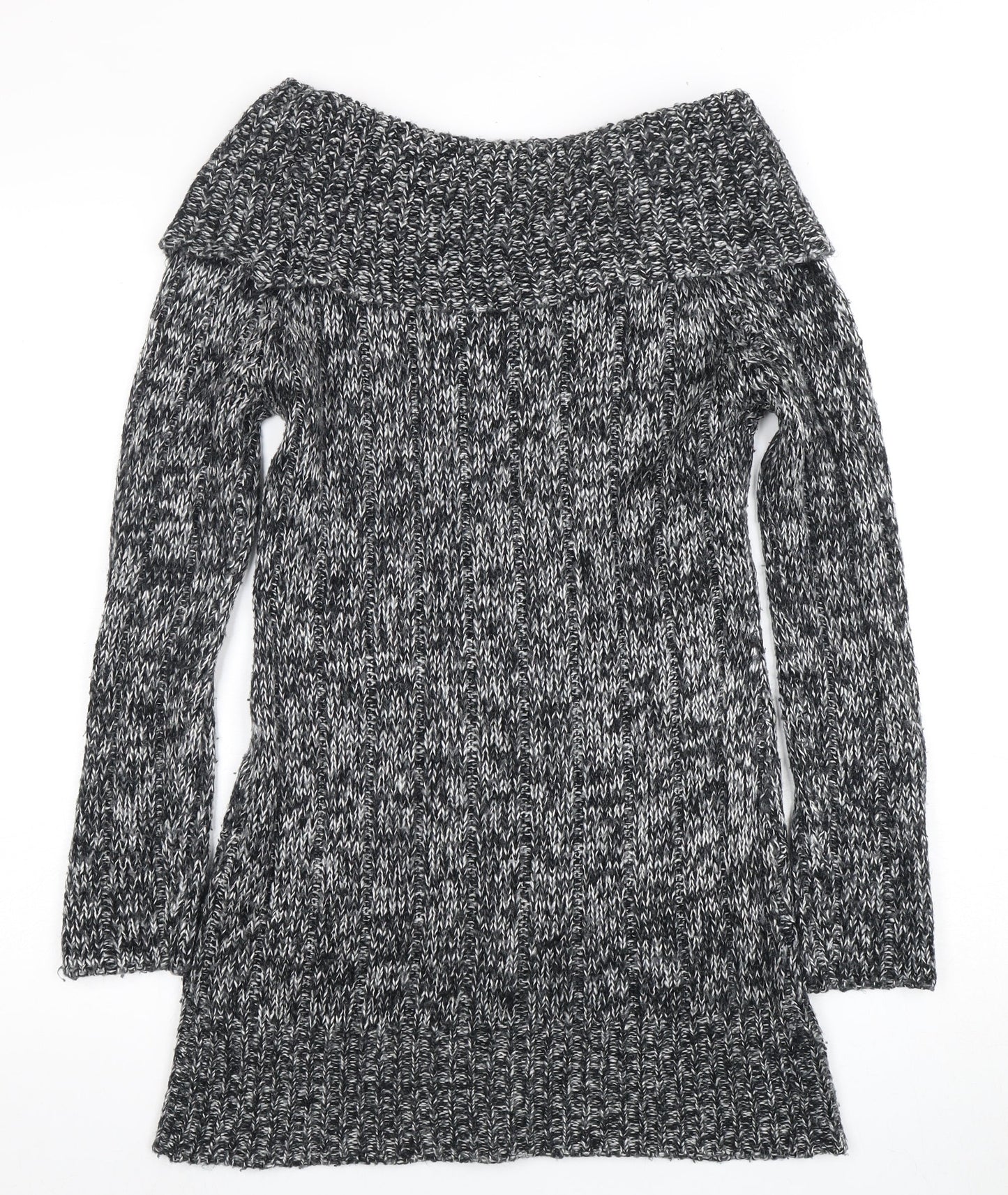 Joe Browns Women's Grey Cowl Neck Chunky Knit Jumper