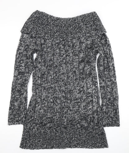 Joe Browns Women's Grey Cowl Neck Chunky Knit Jumper