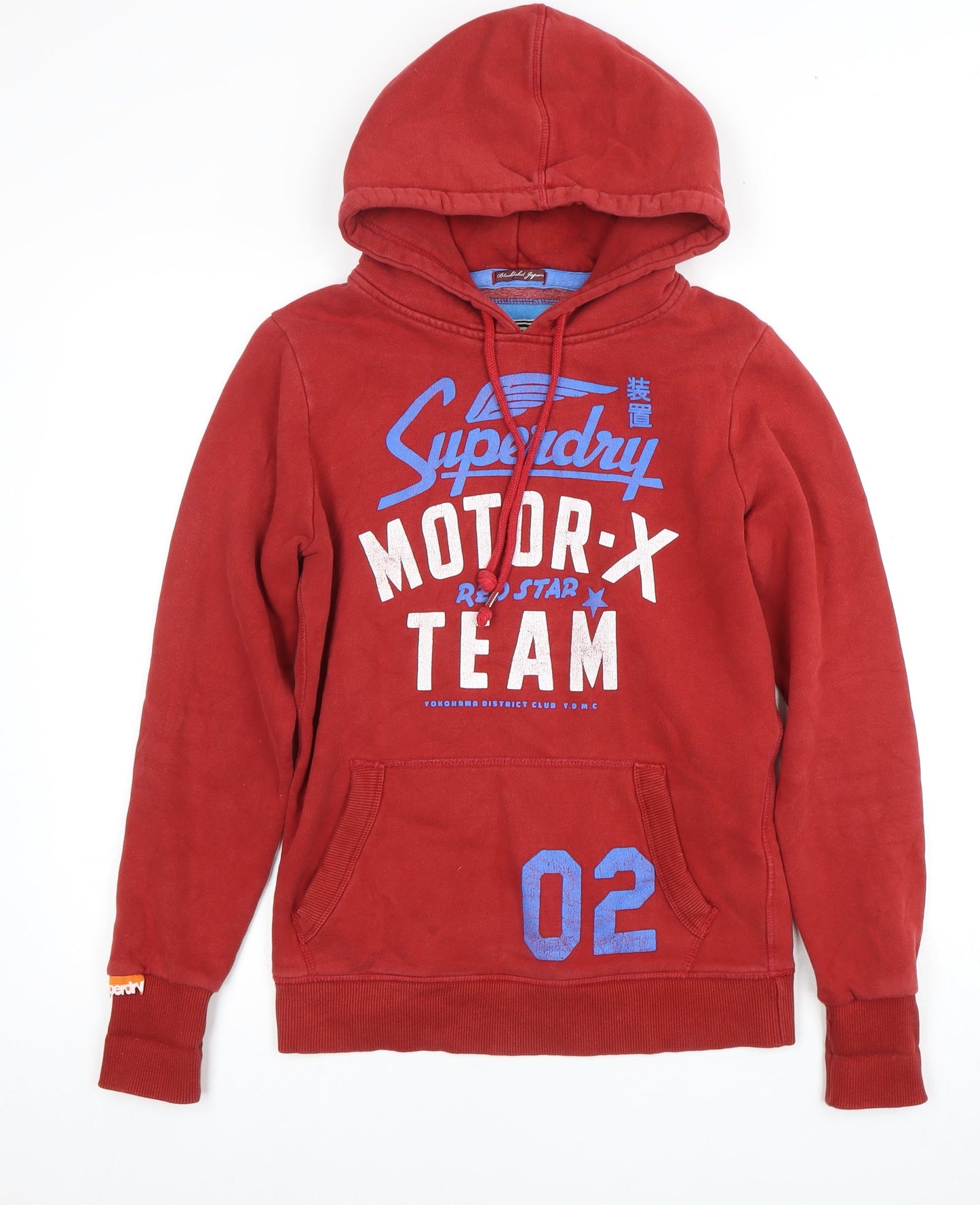 Superdry Red Pullover Hoodie for Unisex Adults - Medium