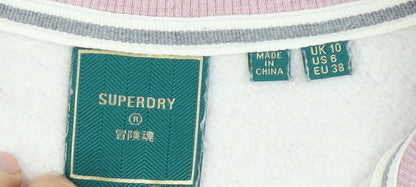 Superdry Women's Pink Pullover Sweatshirt Size 10