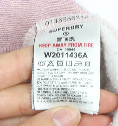Superdry Women's Pink Pullover Sweatshirt Size 10