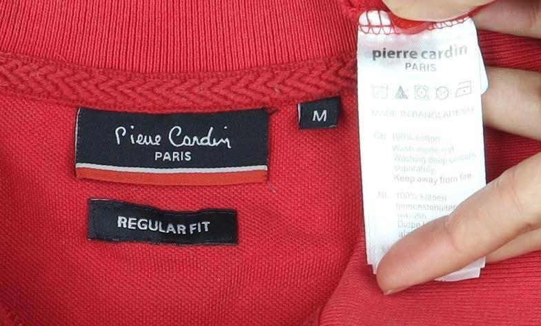 Pierre Cardin Red Men's M Polo Shirt Regular Fit