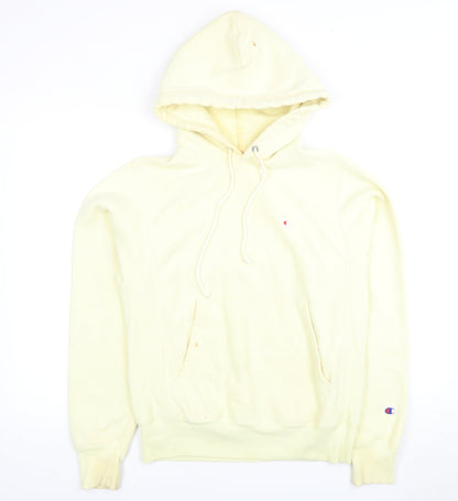 Mens UK Size XS Champion Yellow Pullover Hoodie