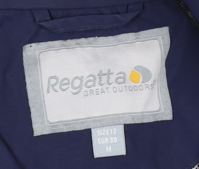 Womens UK Size 12 Regatta Blue Parka Coat