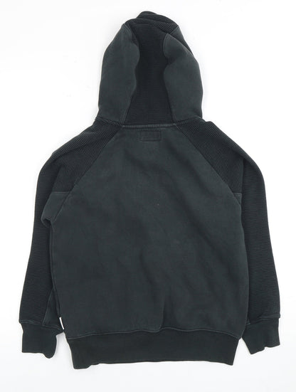 Converse Boys Black Pullover Hoodie, Logo Accent, Size L