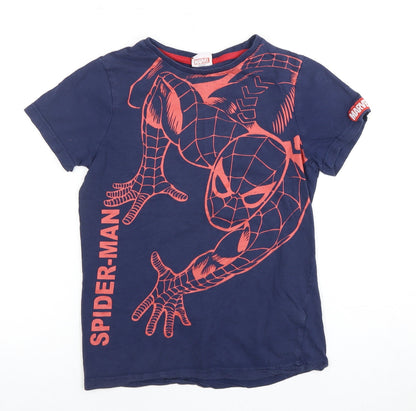 Marvel Boys Blue Spider-Man T-Shirt 11-12 Years Regular Fit