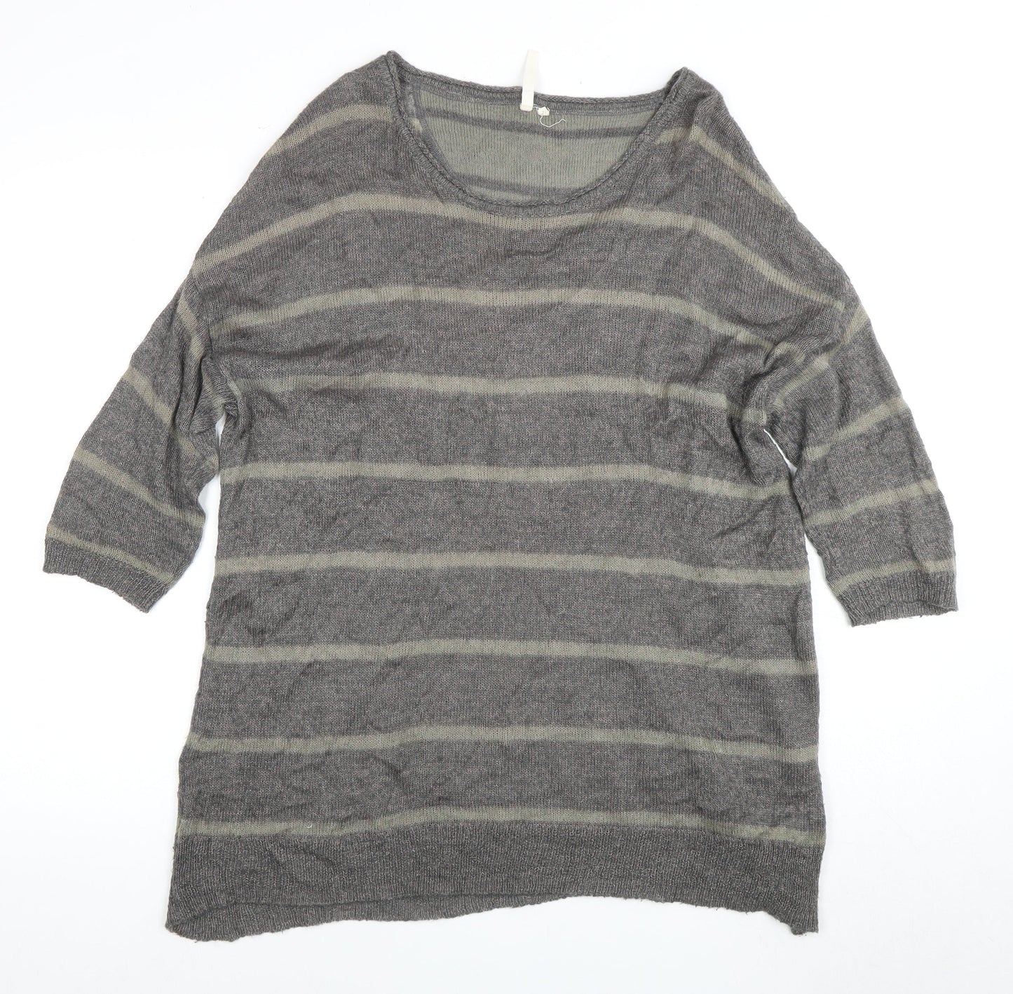 White Stuff Women's Grey Pullover Jumper Size 12