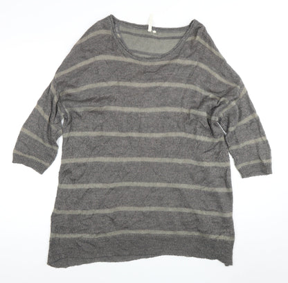 White Stuff Women's Grey Pullover Jumper Size 12