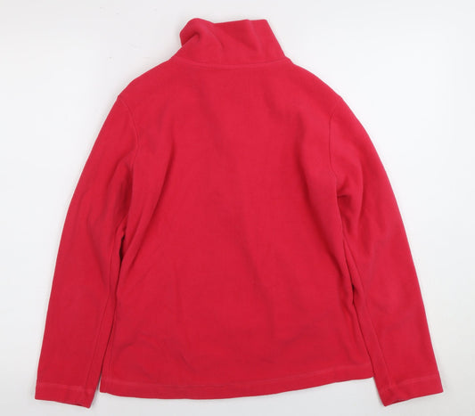Gelert Women's Red Fleece Jacket Size 8 Regular Zip
