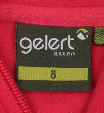 Gelert Women's Red Fleece Jacket Size 8 Regular Zip