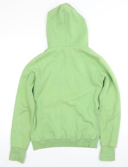 Superdry Women's Green Graphic Hoodie, Size S