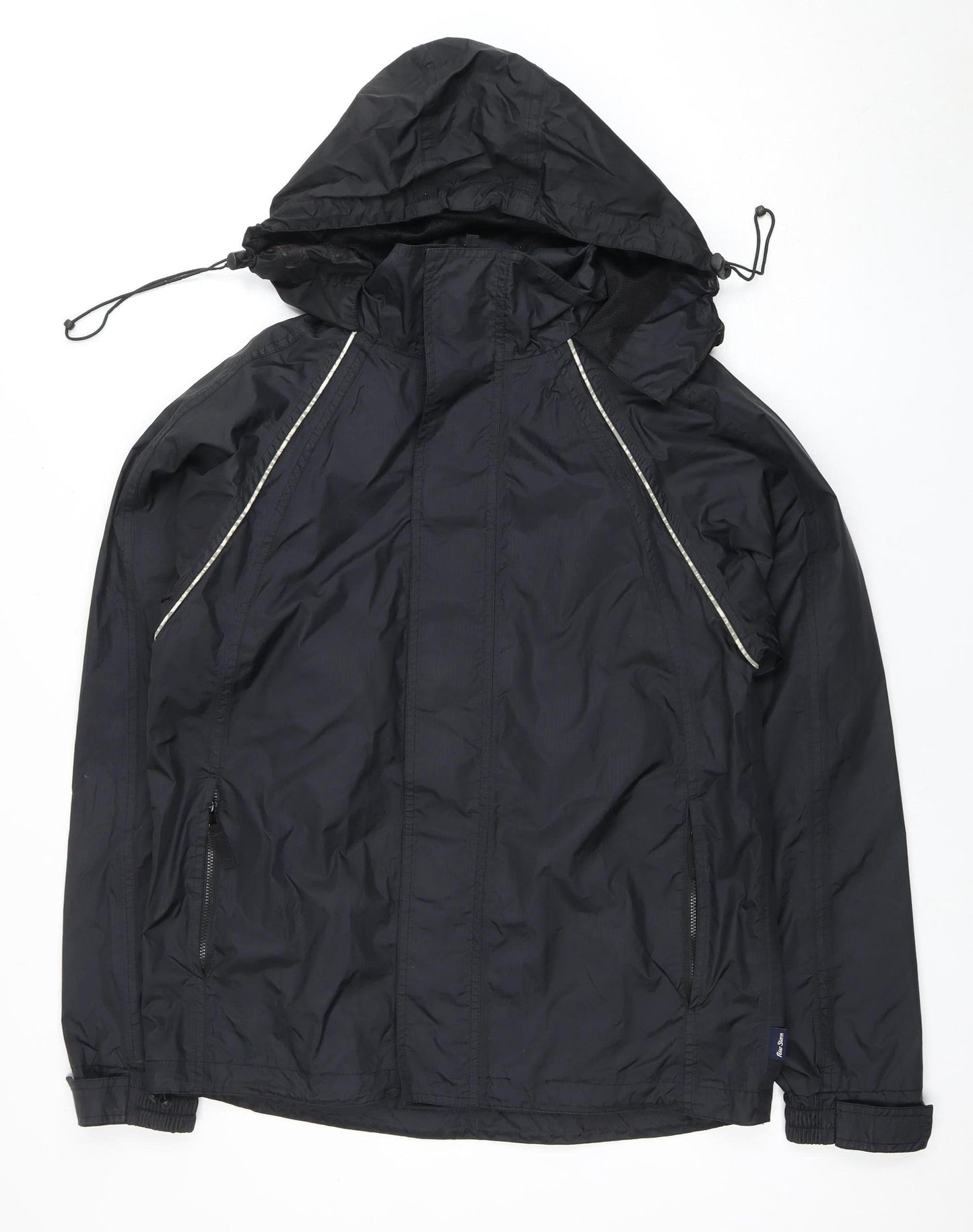 Mens UK Size XS Peter Storm Black Rain Coat