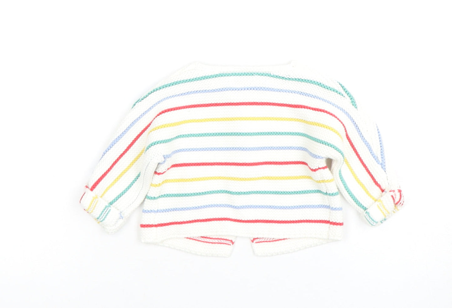 Joules Unisex Baby Multicoloured Striped Cotton Cardigan 0-3M