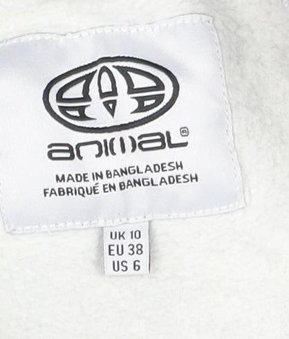 Animal Women's Grey Long Sleeve Casual Dress Size 10