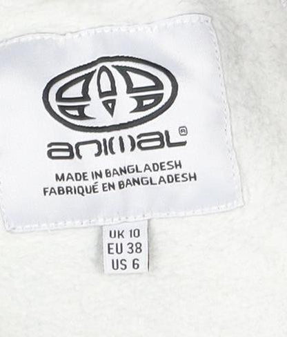 Animal Women's Grey Long Sleeve Casual Dress Size 10