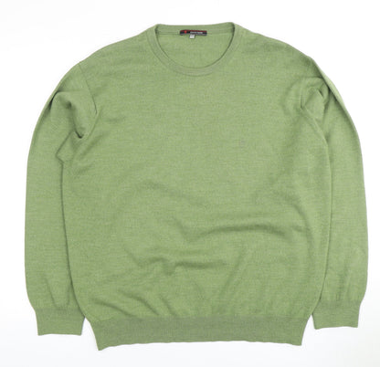 Pierre Cardin Men's XL Green Pullover Crew Neck Jumper