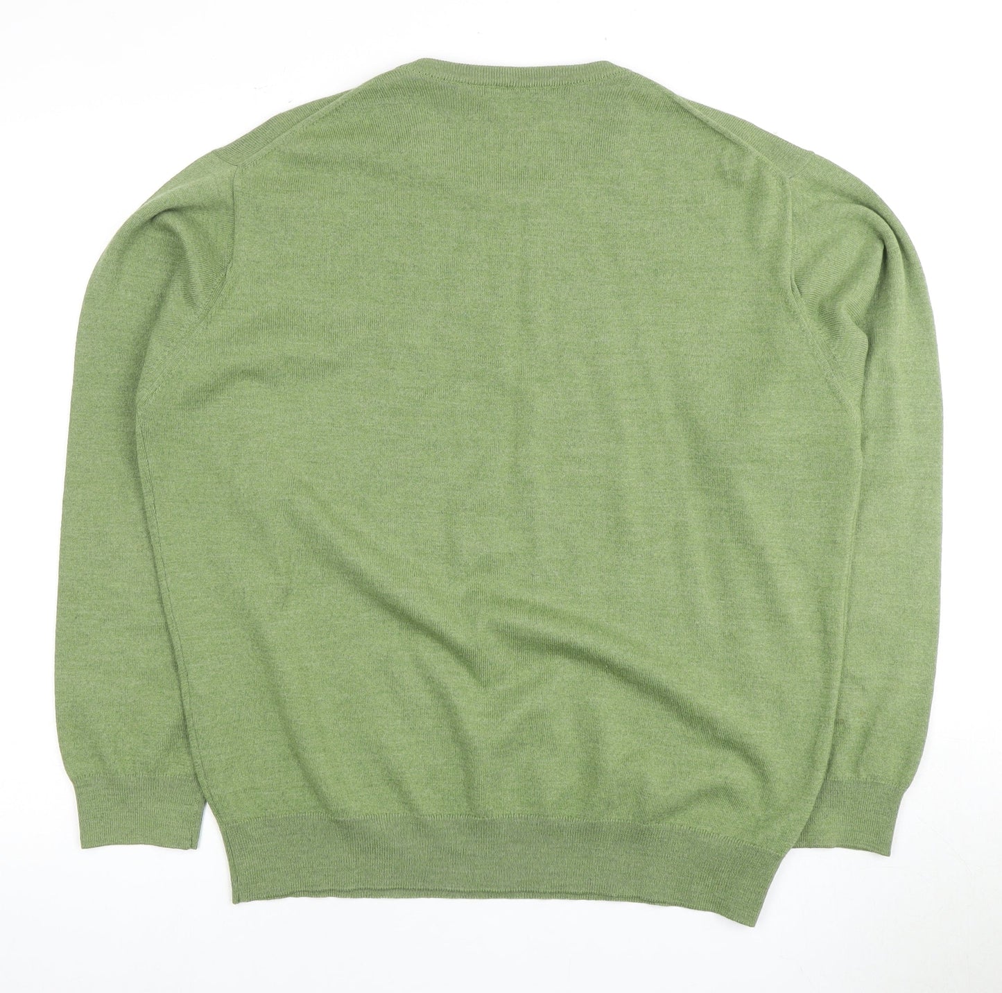 Pierre Cardin Men's XL Green Pullover Crew Neck Jumper