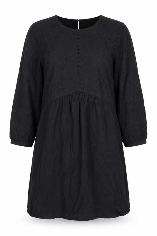 F F Women’s Black 3/4 Sleeve Dress, Size 12