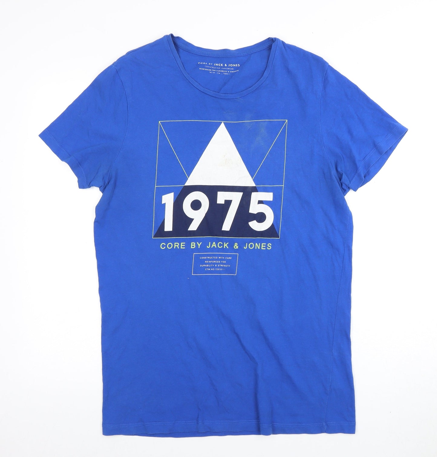 Mens UK Size L JACK & JONES Blue  T-Shirt
