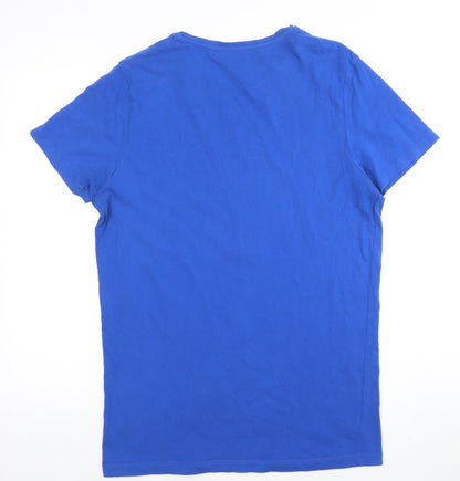 Mens UK Size L JACK & JONES Blue  T-Shirt