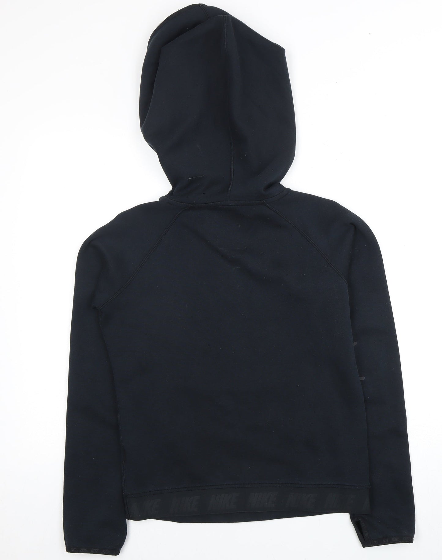 Nike Women's Black Hoodie, S, Zip Pockets, Activewear