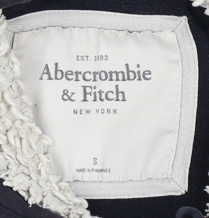 Abercrombie & Fitch Women's Black Logo Pullover Hoodie S