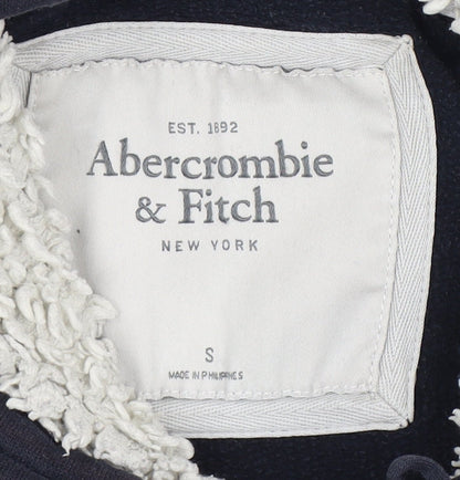 Abercrombie & Fitch Women's Black Logo Pullover Hoodie S