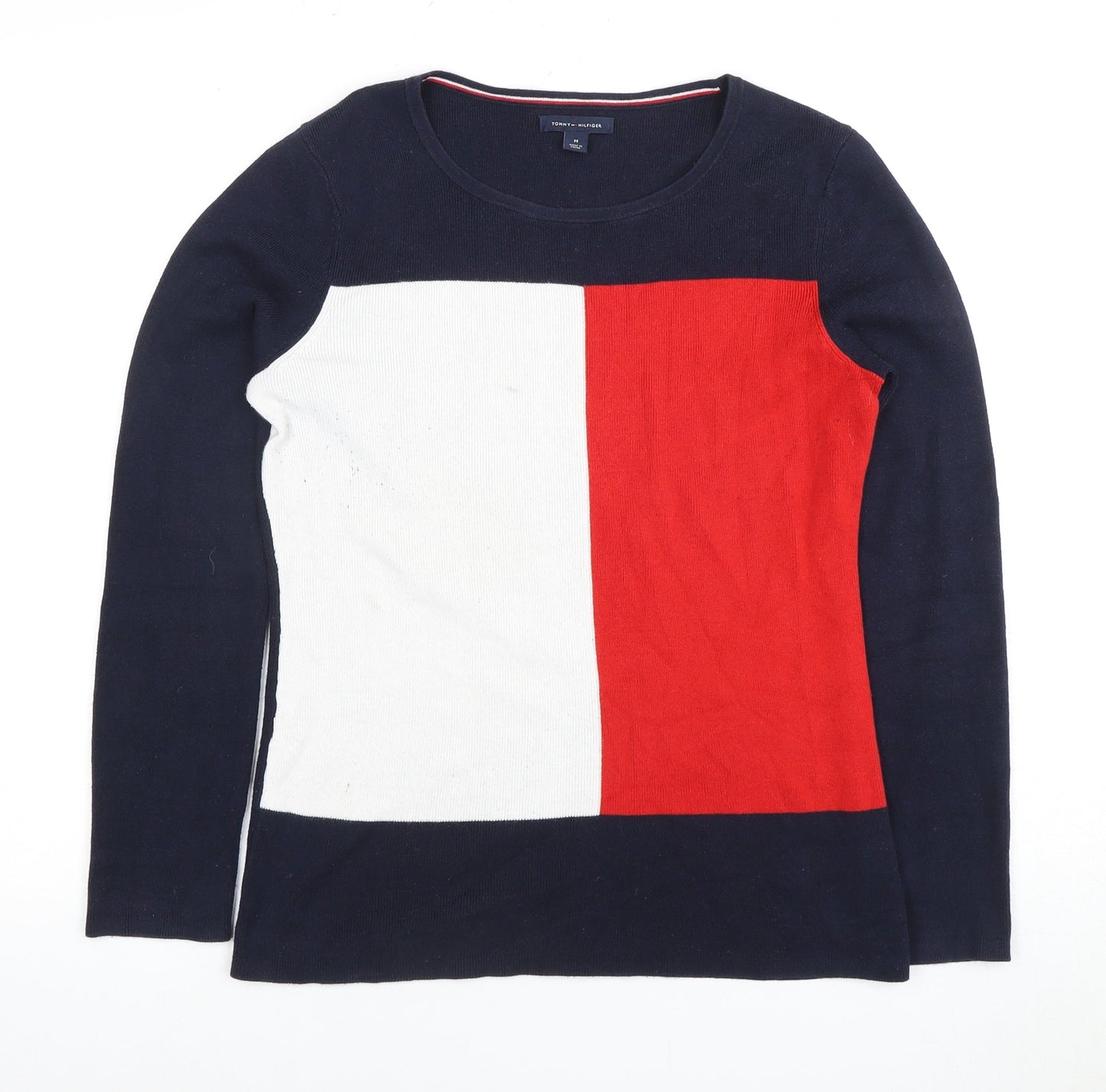Womens UK Size M Tommy Hilfiger Multicoloured Jersey T-Shirt