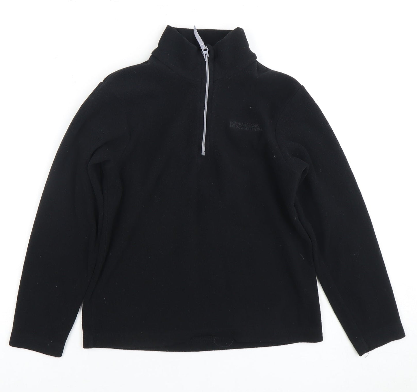 Mountain Warehouse Boys Black 1/2 Zip Fleece Jumper 9-10 Years