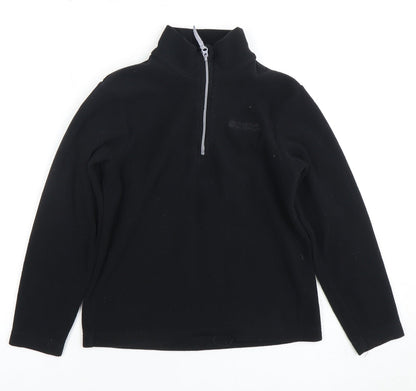 Mountain Warehouse Boys Black 1/2 Zip Fleece Jumper 9-10 Years