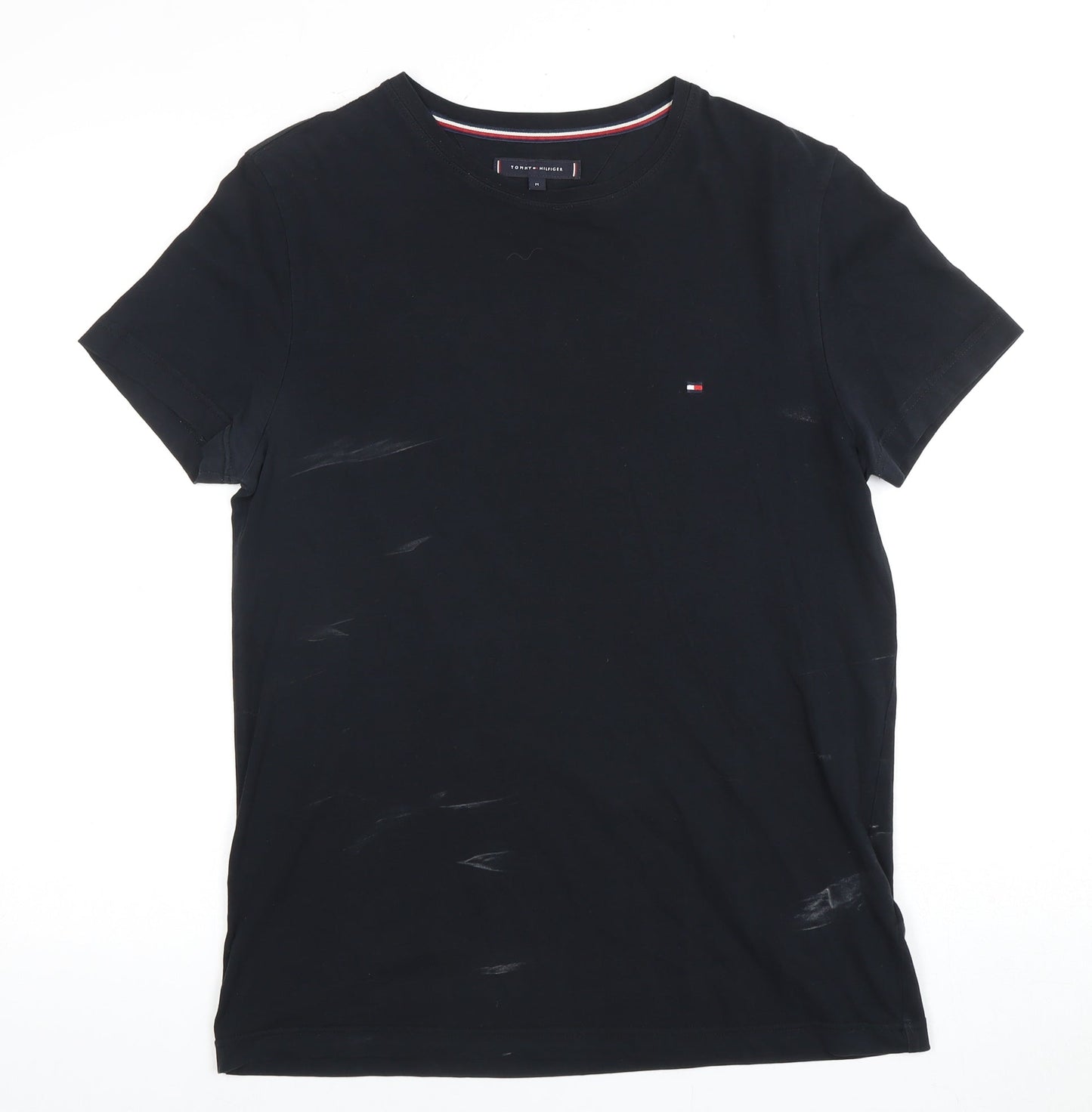 Tommy Hilfiger Men's Black Crew Neck T-Shirt M