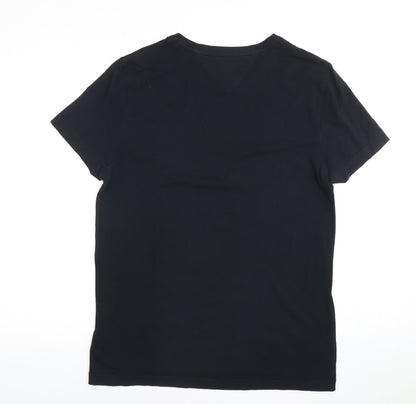 Tommy Hilfiger Men's Black Crew Neck T-Shirt M